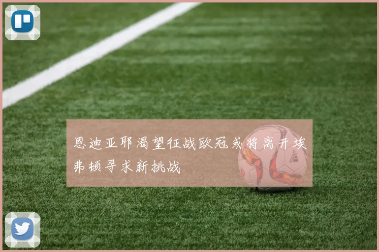 恩迪亚耶渴望征战欧冠或将离开埃弗顿寻求新挑战